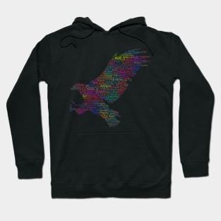 Eagle Bird Free Wildlife Text Word Cloud Hoodie